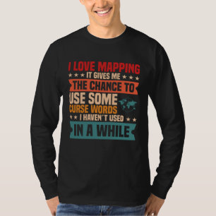 T-shirt Géographie Géodésie Cartographie Cartographie Cart
