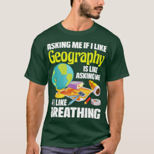 T-shirt Géographie Géographe Carte Lover Cartographe