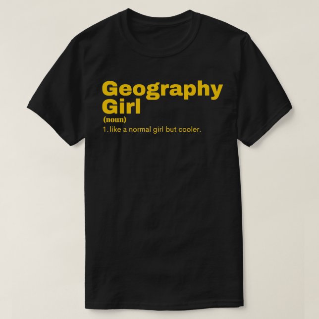 T-shirt Géographie Girl Géographie 2 (3) (Design devant)