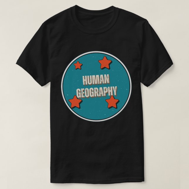 T-shirt Géographie humaine (Design devant)