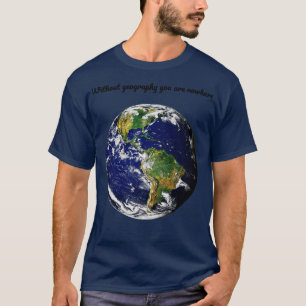 T-shirt Géographie terre qoute