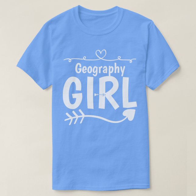 T-shirt Geography Girl (Design devant)