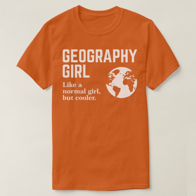 T-shirt Geography Girl1 (Design devant)