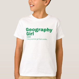 T-shirt Geography Girl - Géographie