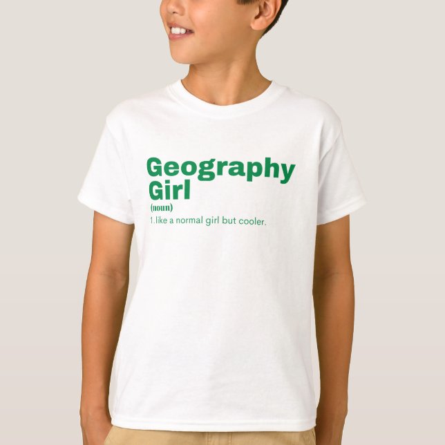 T-shirt Geography Girl - Géographie (Devant)