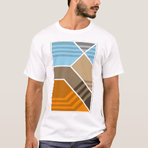 T-shirt Géologie abstraite de la zone de subduction