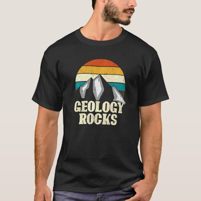 T-shirt Géologie des montagnes Roches Paléontologie Géolog (Devant)