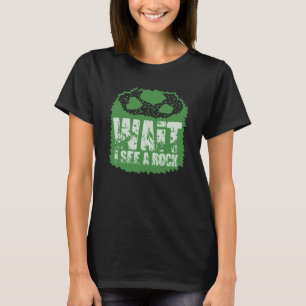T-shirt Géologie drôle - Attendez, je vois un rocher