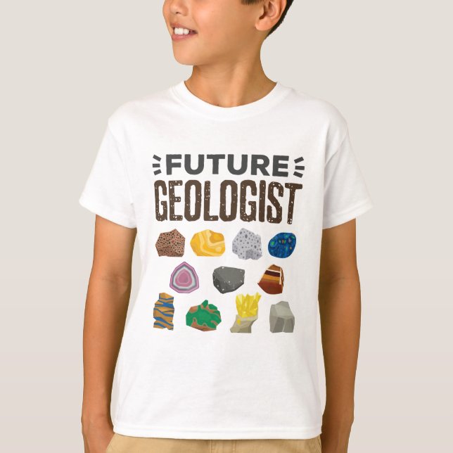 T-shirt Géologie future Géologie Rocks Gems (Devant)
