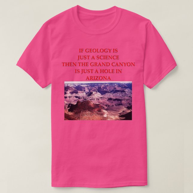 T-shirt Géologie Plaisanterie 26 (Design devant)
