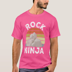 T-shirt Géologie Rock Collecter Funny Rock Ninja