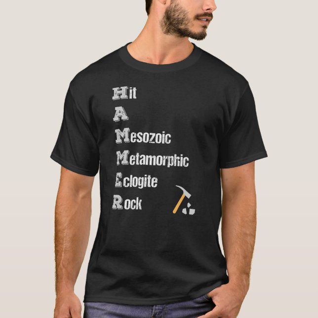T-shirt Geologiste du Collecteur de rock Outils Rock Hound (Devant)