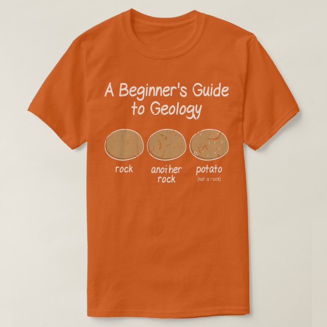 T-shirt Géologue débutant Géologie mème (Design devant)