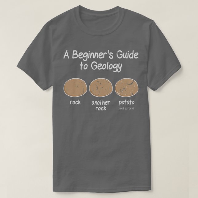 T-shirt Géologue débutant Géologie mème (Design devant)