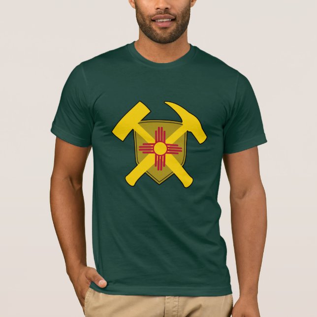 T-shirt Géologue du Nouveau-Mexique - marteau de roche et  (Devant)