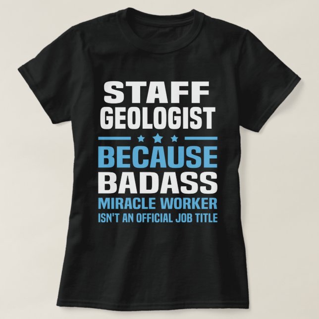 T-shirt Géologue du personnel (Design devant)