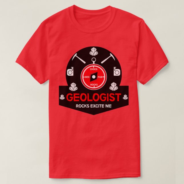 T-shirt Géologue Du Pétrole Et Du Gaz Géologie Cadeaux Géo (Design devant)