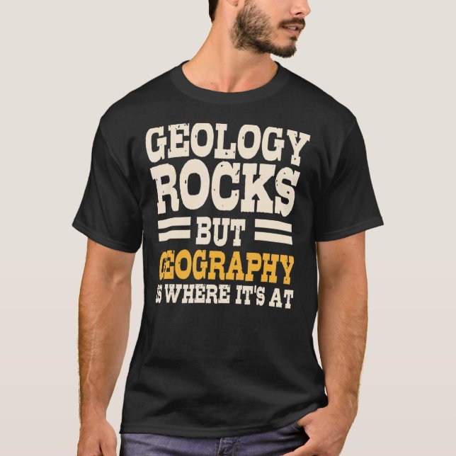 T-shirt Géologue géographique géographique (Devant)