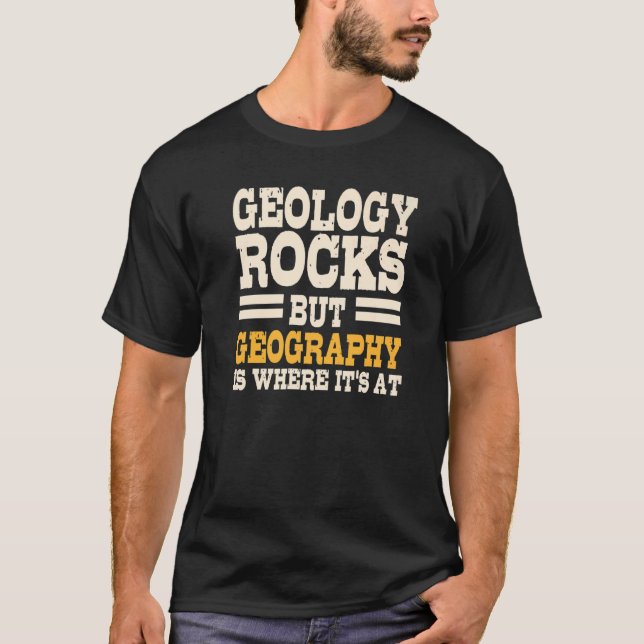 T-shirt Géologue géographique géographique (Devant)