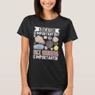 T-shirt Géologue Minéral Collection de roches Fossiles Édu