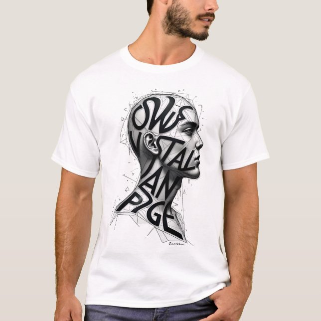 T-shirt GeoMan Linescape (Devant)