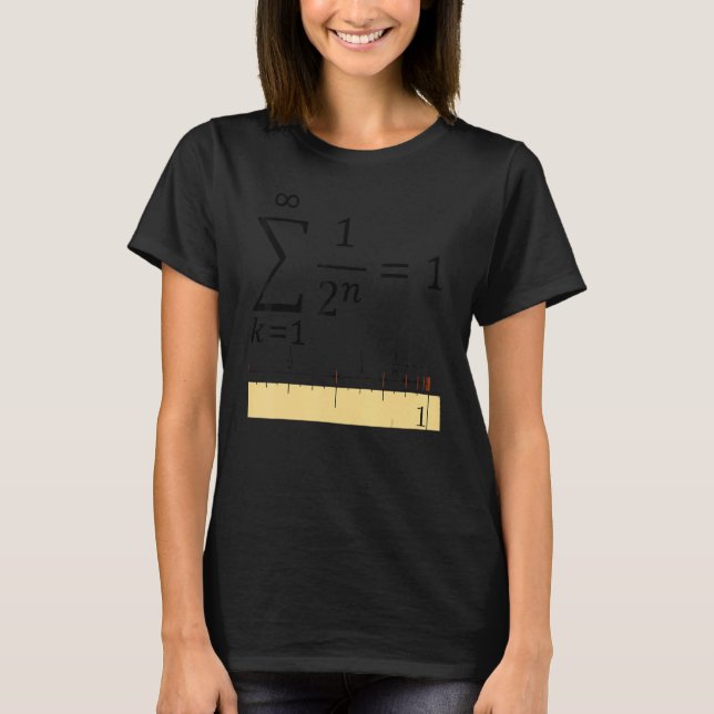 T-shirt Geometrical Sum Cool Notion Of Math And Science 2 (Devant)