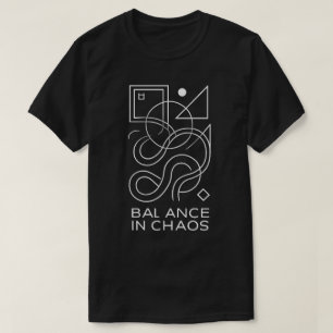 T-shirt Géométrie Abstraite : Équilibre dans le Chaos