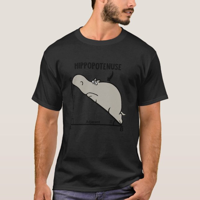 T-shirt Géométrie adjacente HIPPOPOtenuse opposé (Devant)