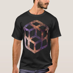 T-shirt Géométrie Astrométrique de la grille du cube spati