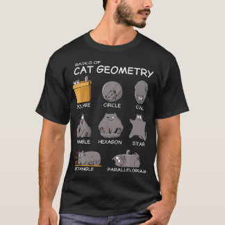 T-shirt Géométrie Chat Math Drôle Cadeaux Chat Pour Chat P