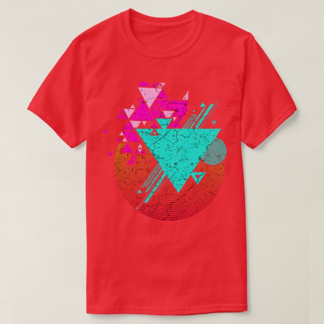 T-shirt Géométrie colorée Art 1 (Design devant)