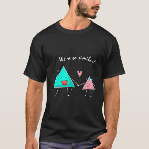 T-shirt Géométrie Cute Triangles Similaires Mathématiques