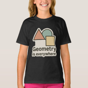 T-shirt Géométrie Est Un Sticker Partout - Formes Colorées