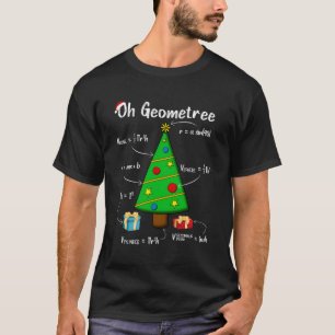 T-shirt Géométrie Math Science Enseignant Noël Oh Geometr