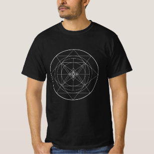 T-shirt Géométrie sacrée complexe circulaire