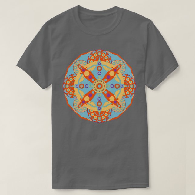 T-shirt Géométrie Sacrée de la position Mandala (Design devant)