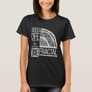 T-shirt Géométrie Sacrée Graine De Vie Fractée