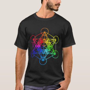 T-shirt Géométrie sacrée Métatrons Cube Zen Yoga
