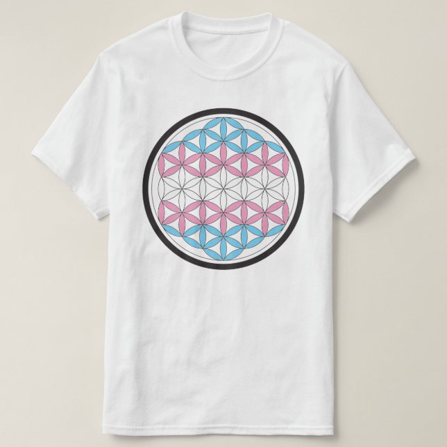 T-shirt géométrie sacrée trans (Design devant)