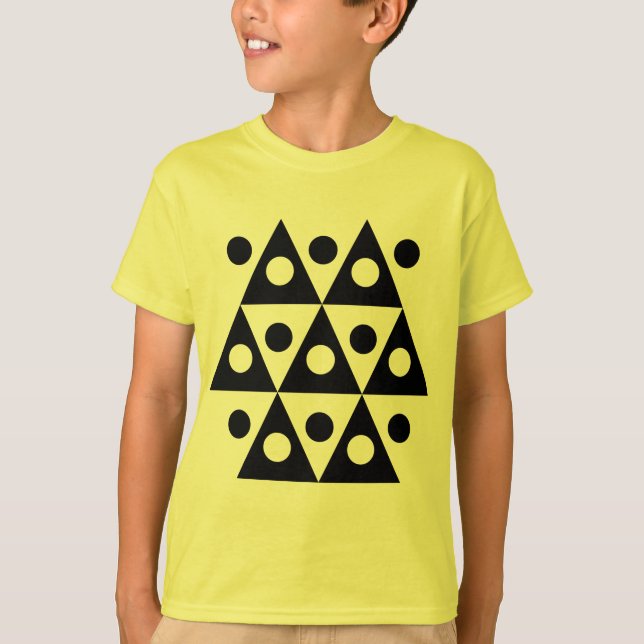 T-shirt Géométrique 260514 - noir (Devant)