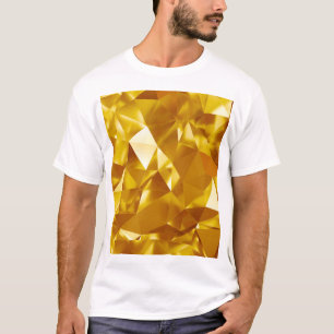 T-shirt Géométrique 3D : conception Arrière - plan métalli