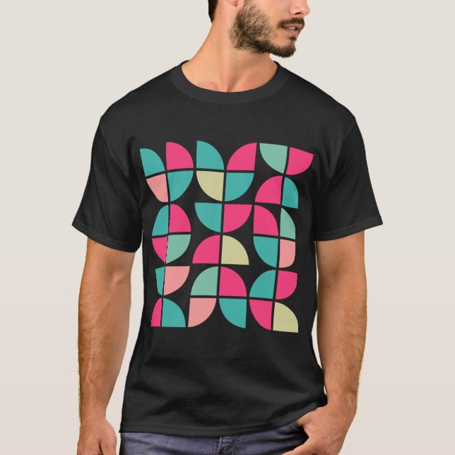 T-shirt géométrique Abstrait 110421 (Devant)