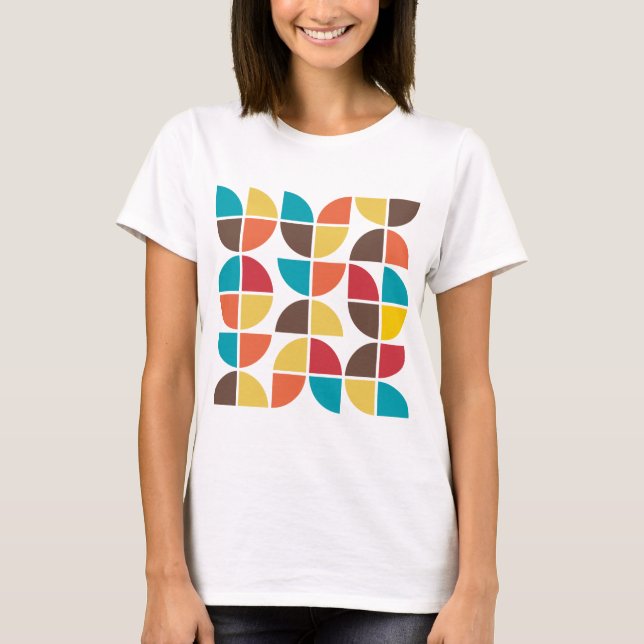 T-shirt géométrique Abstrait 110421v3 (Devant)