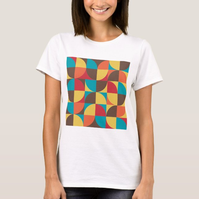 T-shirt géométrique Abstrait 110421v5 (Devant)