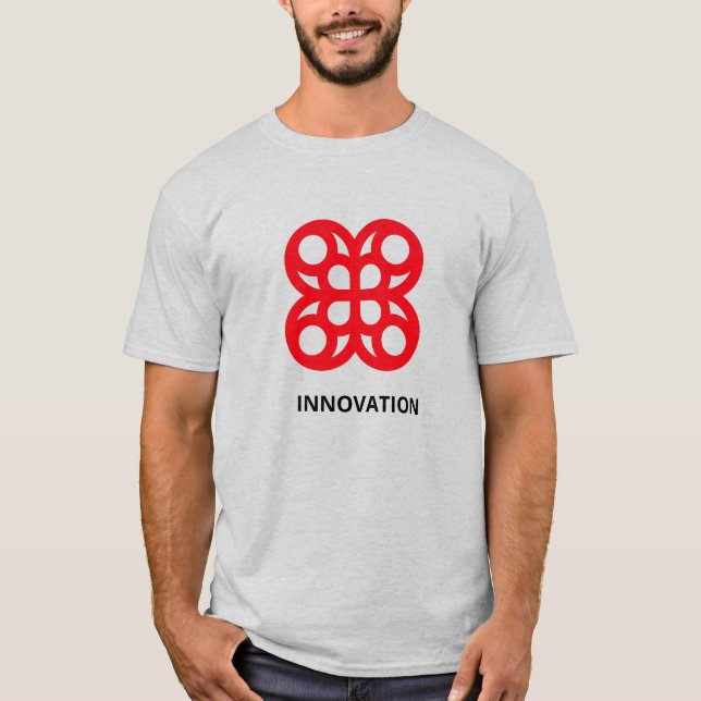 T-shirt Géométrique Abstrait Moderne (Devant)