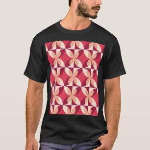 T-shirt Géométrique Abstraite : Conception textile transpa