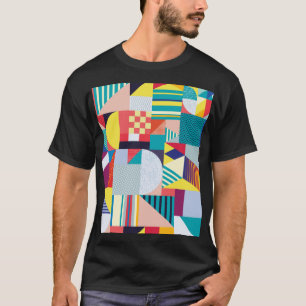 T-shirt Géométrique décorative : Motif Abstrait Vintage.