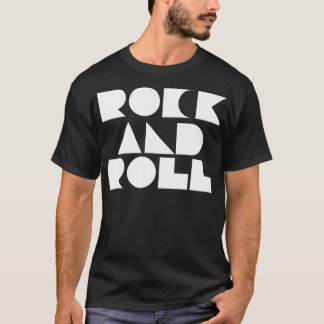 T-shirt géométrique des roches et des rouleaux