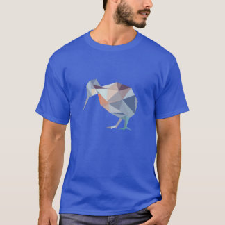 T-shirt géométrique d'oiseau de kiwi de NZ