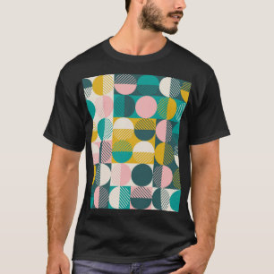 T-shirt Géométrique rétro : motif vintage moderne.